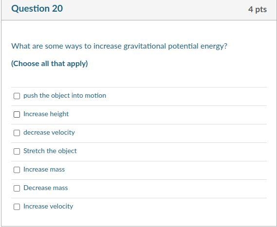 What are some ways to increase gravitational potential energy?-example-1