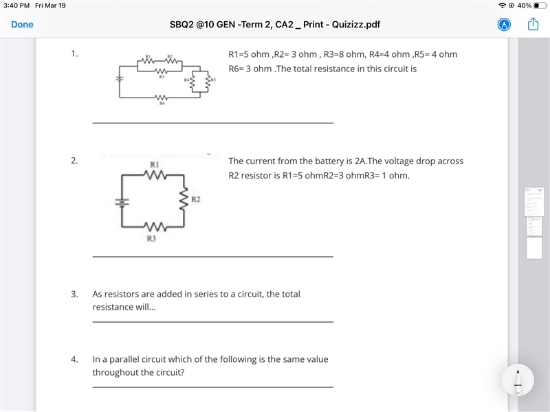 Question 1 and 2 and 3 physics lesson homework-example-1