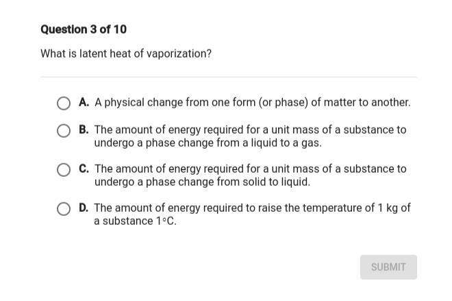 What is latent heat of vaporization?-example-1