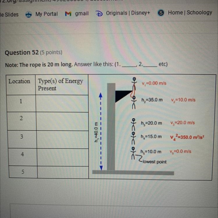 Note: The rope is 20 m long. Answer like this: (1. 2._____ etc)-example-1