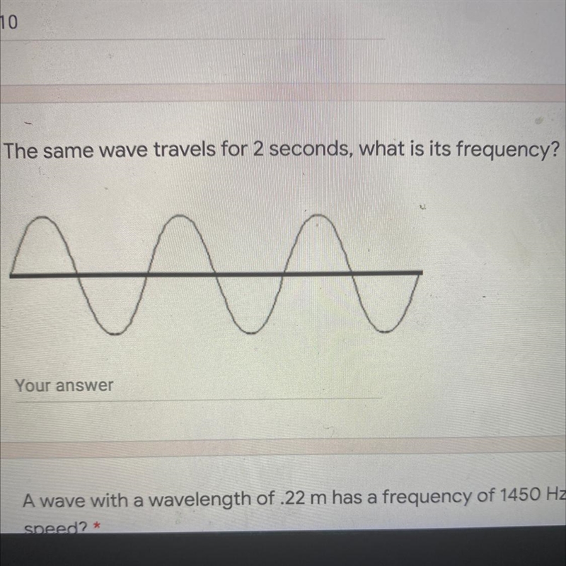 The same wave travels for 2 seconds, what is its frequency?*-example-1