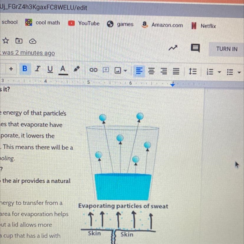 How does a lid slow down evaporation cooling??-example-1