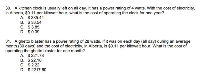 Please help me if you can. I can't figure out how the answer for number 30 is C and-example-1