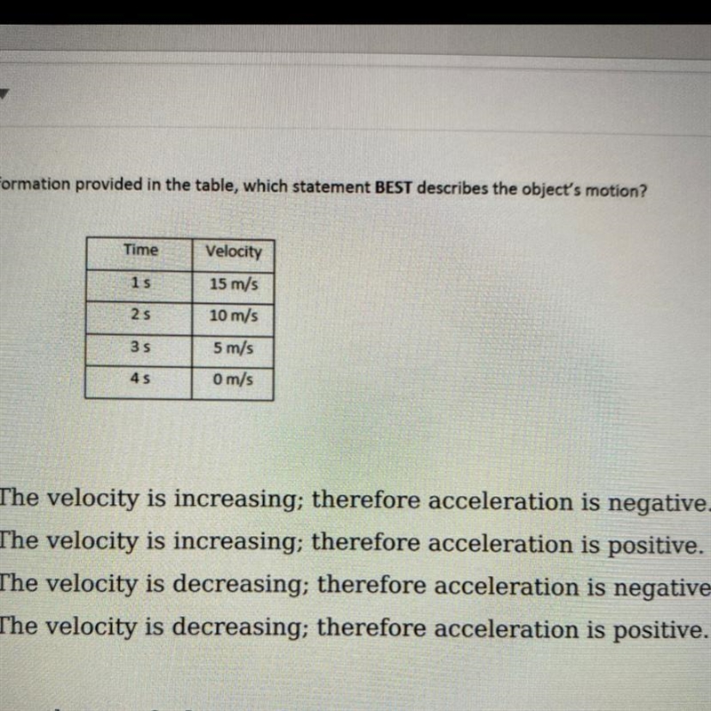 Using the information provided in the table, which statement BEST describes the object-example-1