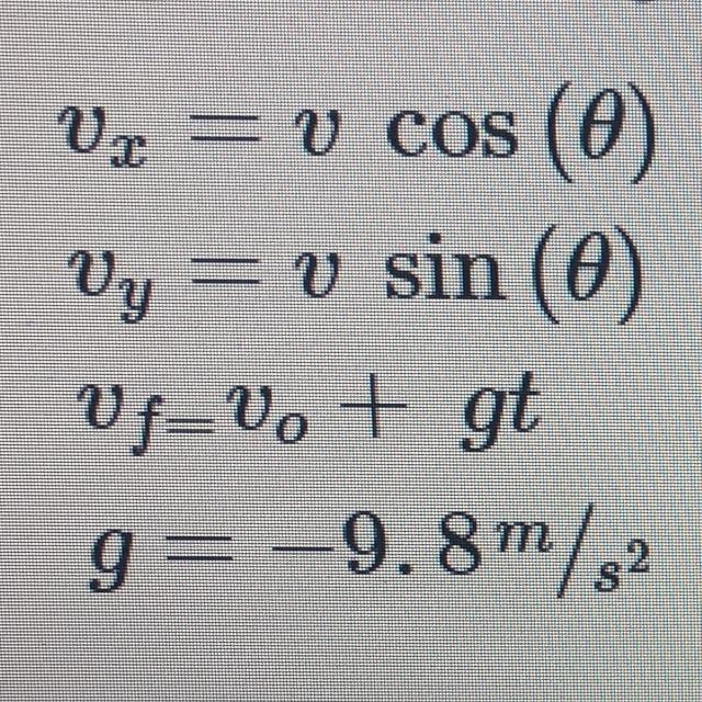 A cannonball is shot from a cannon at a launch angle of 63 and an initial velocity-example-1