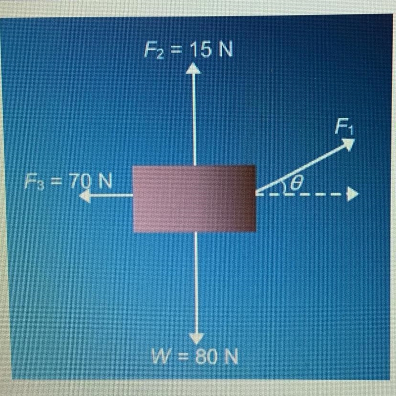 Use this free body diagram to help you find the magnitude of the force needed to keep-example-1