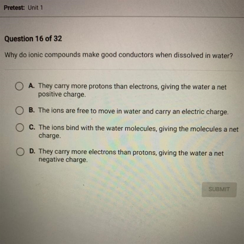 Why do ionic compounds make good conductors when dissolved in water?-example-1