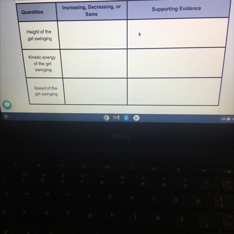 What will happen in the next moment for the girl on the swing? 1.Fill in wether quantities-example-1