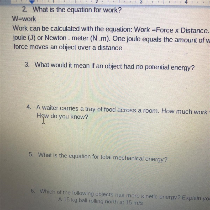 HELP PLZ What would it mean if an object had no potential energy?-example-1