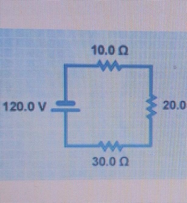 What is the voltage drop across the 30 q resistor? A. 120 v B. 30 V c. 2 v D. 60 V-example-1