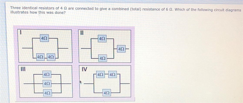 Which one illustrates it? A) III B) II C) I D) IV-example-1