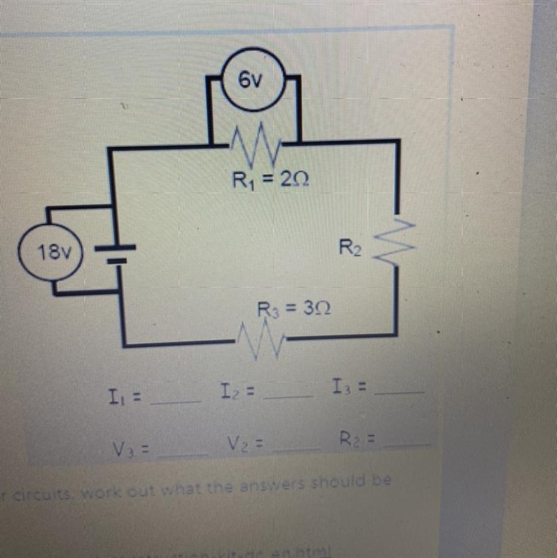 Series problem What type of circuit is this? What does the circle and the v represent-example-1