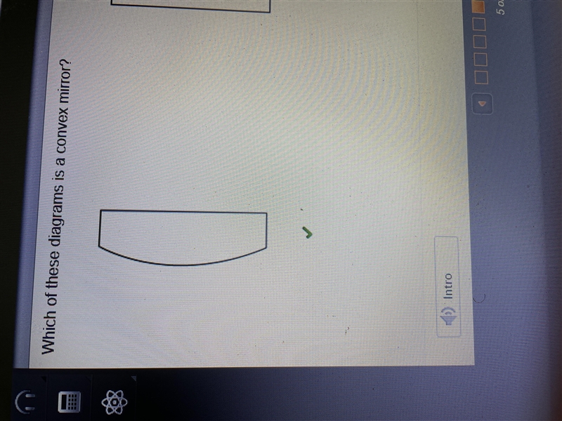 Which of these diagrams is a convex mirror?-example-1