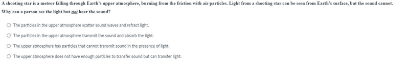 This question is about the Earth's atmosphere and light/sound waves.-example-1