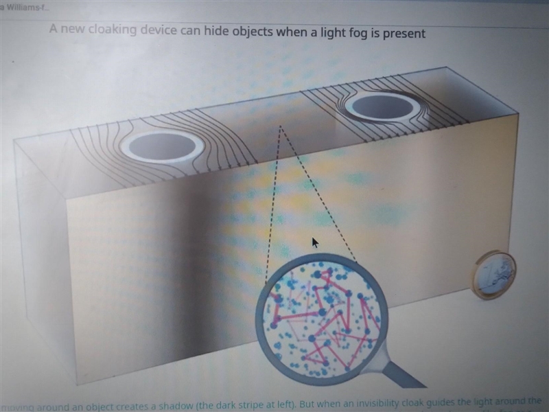 Part E Examine the image at the top of the article. The round object on the right-example-1