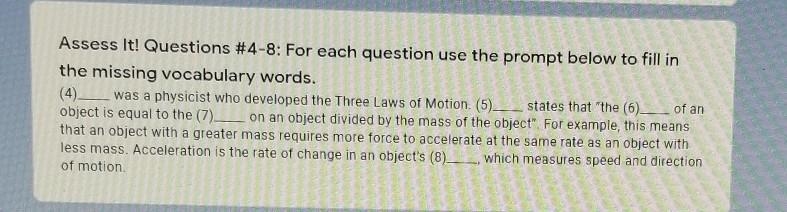 (pls help due today) (science) fill in all the blanks with words from the word bank-example-1