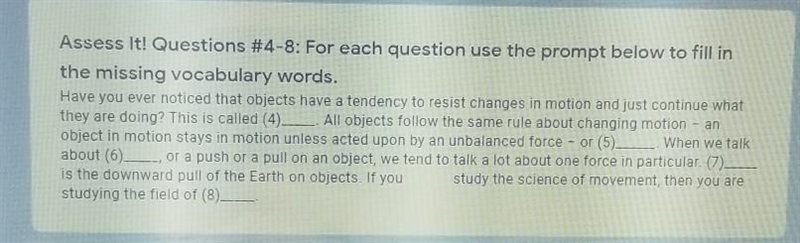 (Science) Fill in the blanks with the right word..... Word bank: physics gravity Newton-example-1