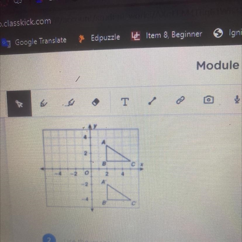 PLEASE HELP!!! Which describes the transformation from the pre image to the image-example-1