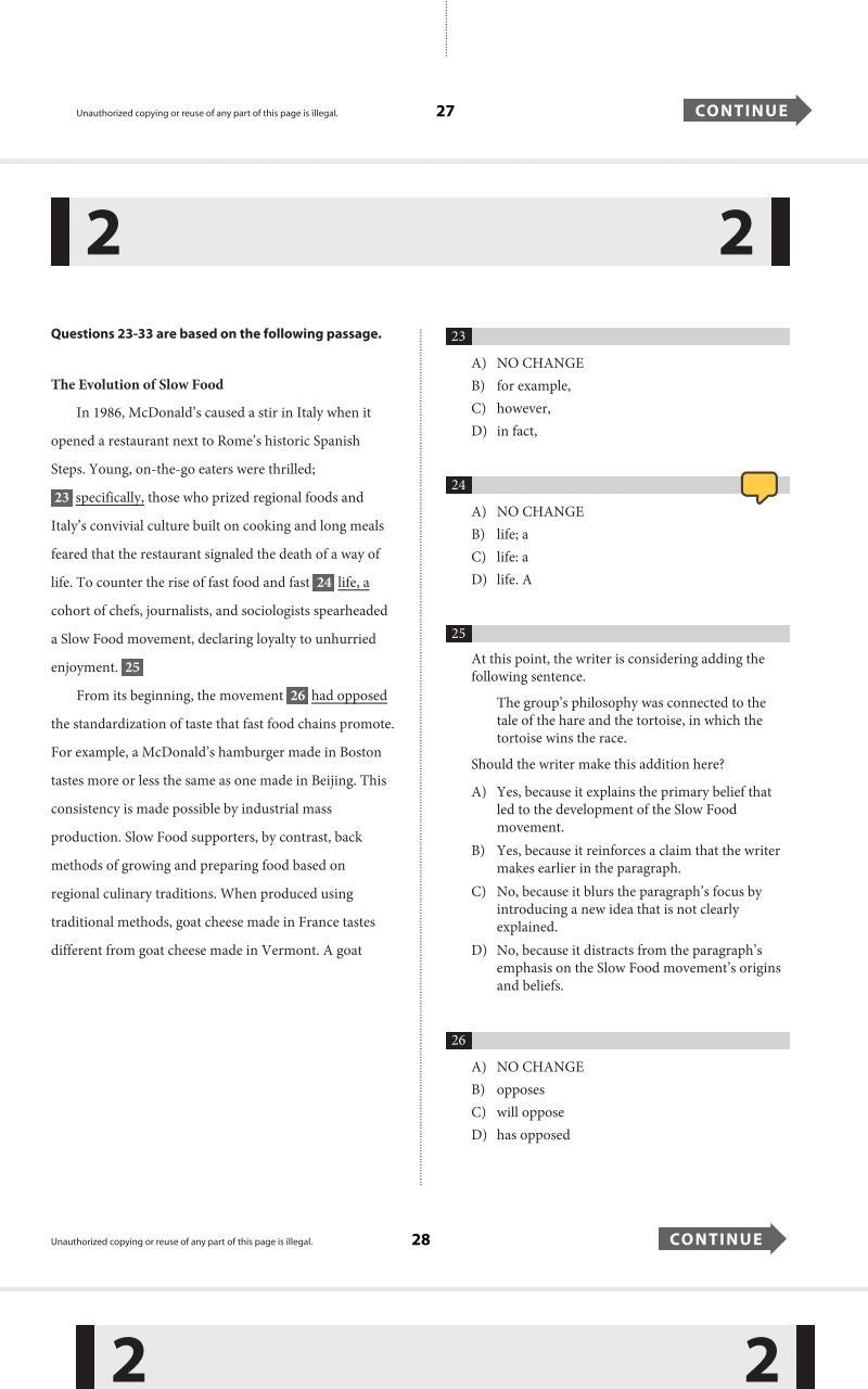 Q24 why is c wrong isnt a colon used to introduce a list-example-1