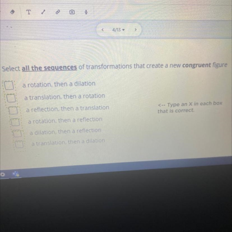 PLS HELP!!!! Select all the sequences of transformations that create a new congruent-example-1