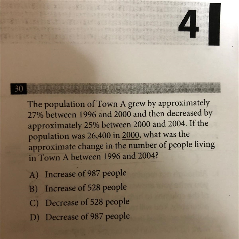 The population of Town A grew approximately-example-1