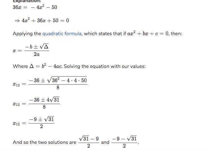 Complete the square:36x=-4x^2-50-example-1