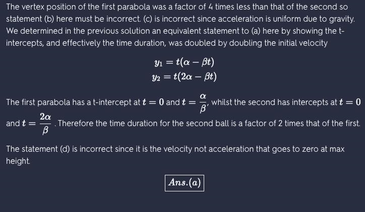 you throw a small ball upward and notice the time it takes to come back. if you then-example-2