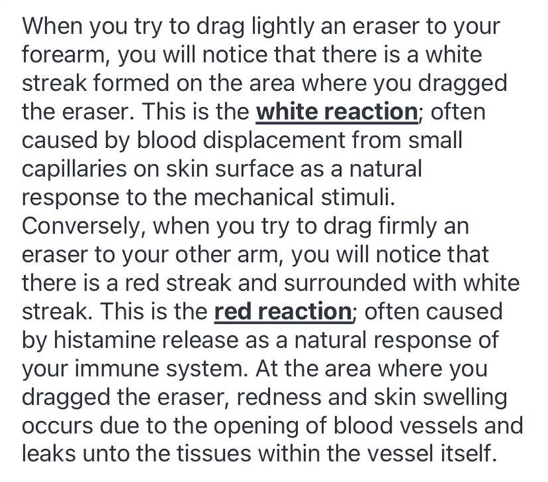 What is the difference between a white and red reaction-example-1