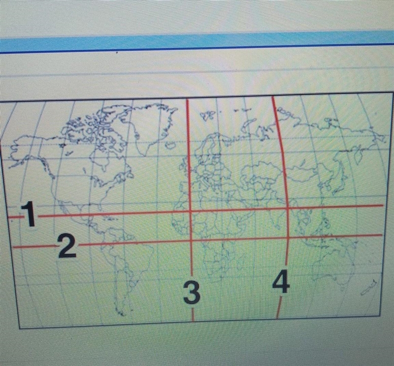 Which of these lines represents the Equator? ​-example-1