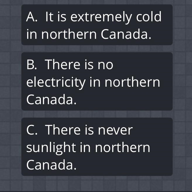 The southern part of Canada is more populated than the northern part of Canada for-example-1