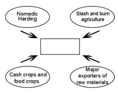 Complete the graphic .A) Cultural activities of Sub-Saharan Africa B) Economic activities-example-1