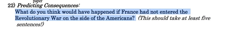 What do you think would have happened if France had not entered the Revolutionary-example-1