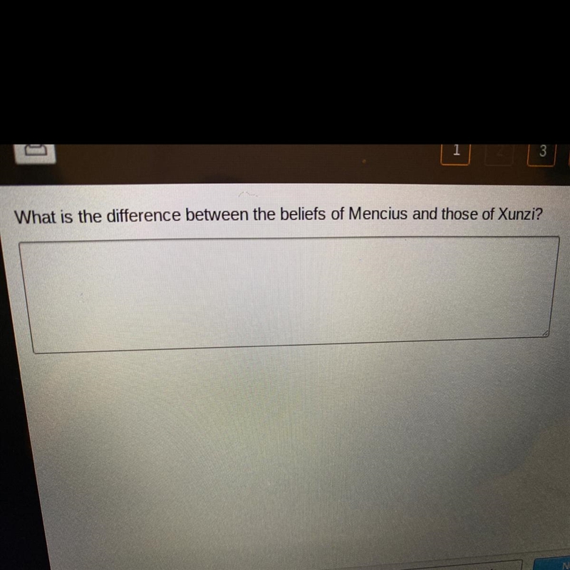 What is the difference between the beliefs of Mencius and those of Xunzi? I NEED THE-example-1