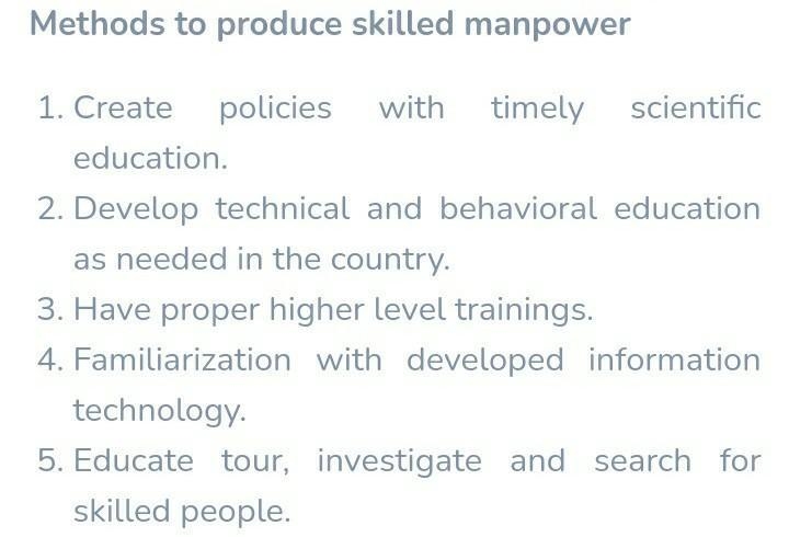 Any fower Staategies of producing skilled human resources​-example-1