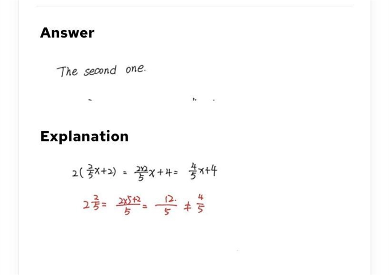 PLSS HELP Which pair shows equivalent expressions?-example-1