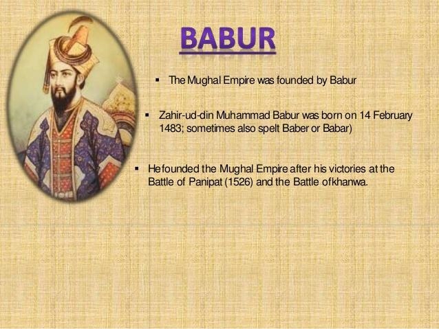 Who founded the mughal empire ? (PF exam) A Ismail B Mehmet C Suleiman D Babur-example-1