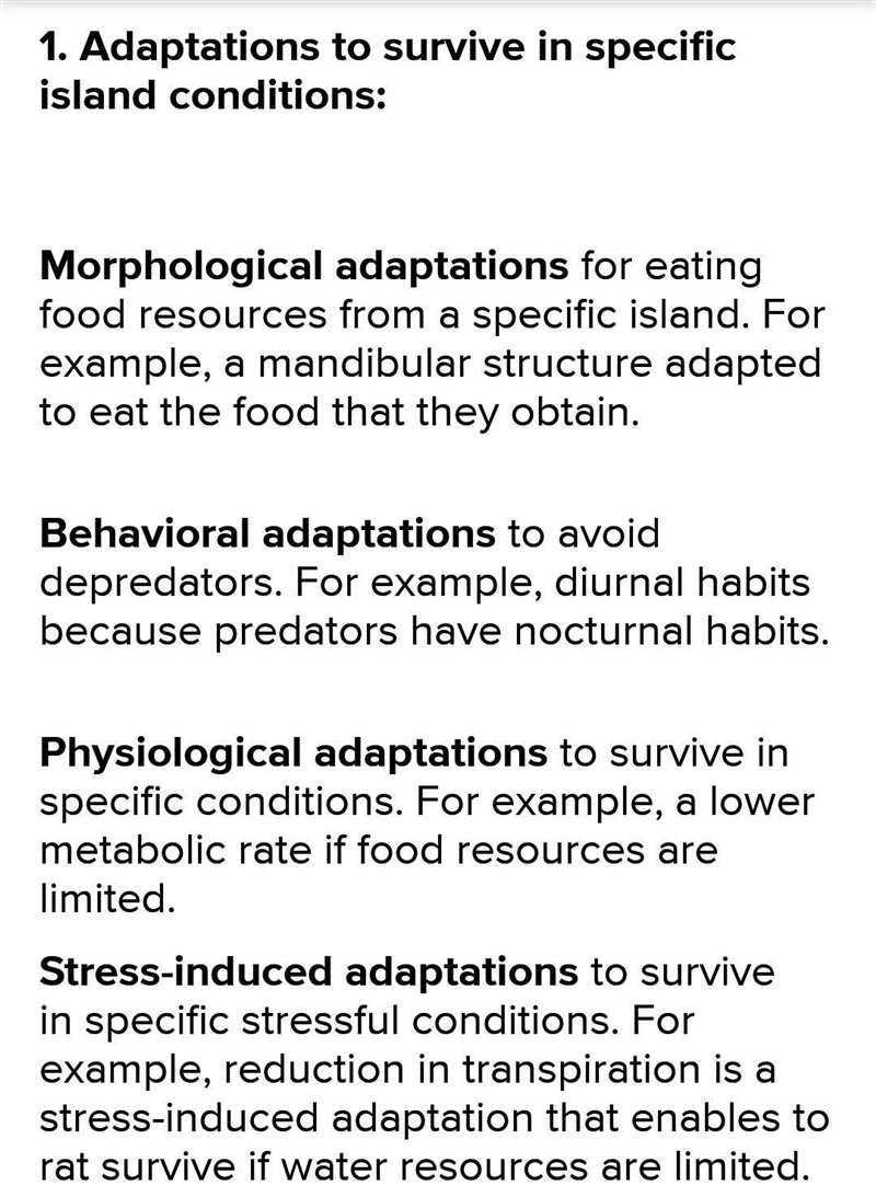 Directions: Read the descriptions of the four islands presented in the lesson. 1. List-example-1