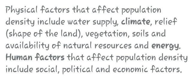 What are the factors that contributed to sparse population distribution ​-example-1