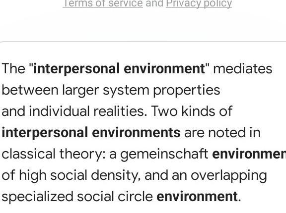 What is interpersonal environment?​-example-1