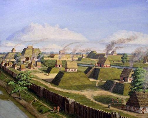 What purpose did mounds serve in mississippian society?-example-1