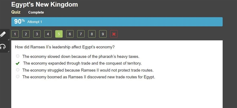 How did Ramses II’s leadership affect Egypt’s economy?-example-1