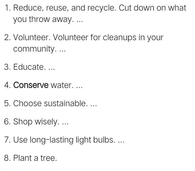 Subject: Science Question: How do you conserve our Natural Resources? Good luck! ^-^ Nonsence-example-1