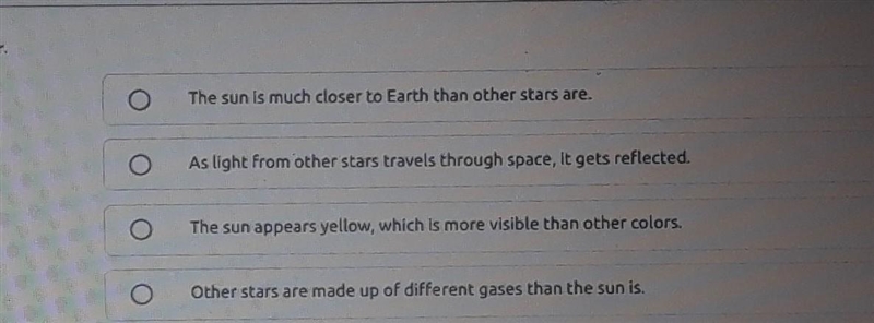 36. A student leams that the sun is classified as a medium-size star and that many-example-1