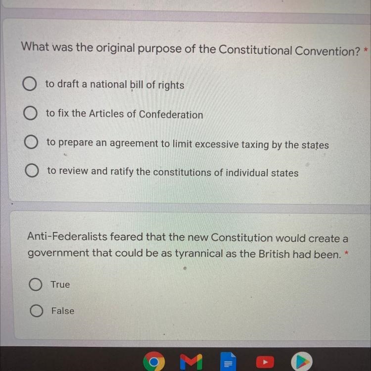 What was the original purpose of the Constitutional Convention?-example-1