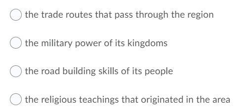 Which aspect of southest asia is considered the "crossroads of the world&quot-example-1