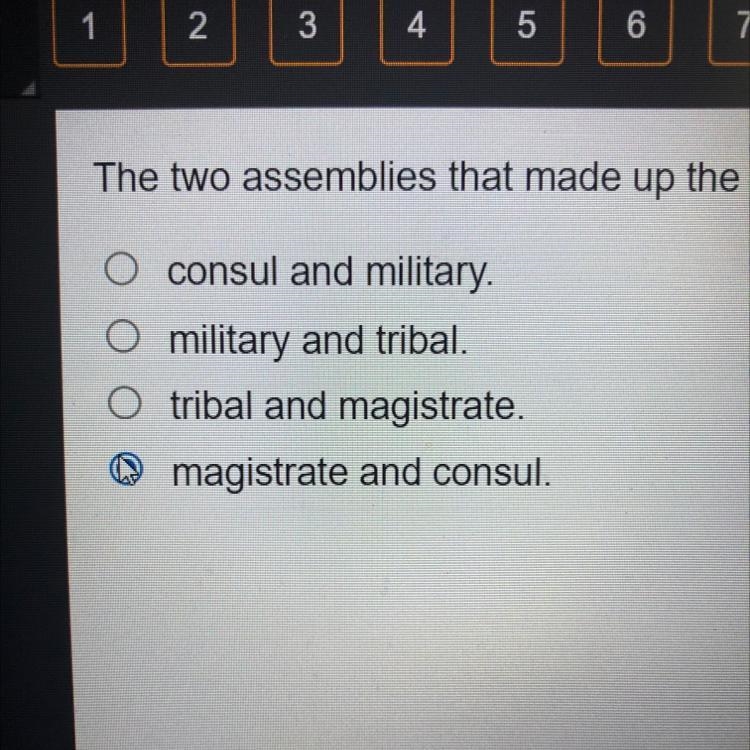 The two assemblies that made up the Roman senate were?-example-1