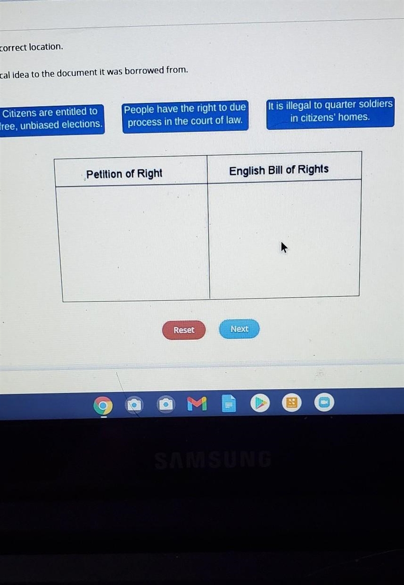 Match each u.s. political idea to document it was borrowed from​-example-1