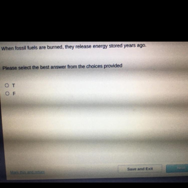 When fossil fuels are burned, they released energy stored years ago.-example-1