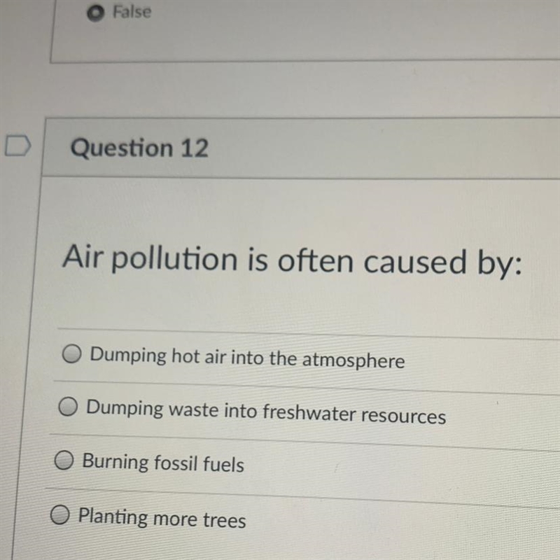 Help me please please please Air pollution is often caused by:-example-1