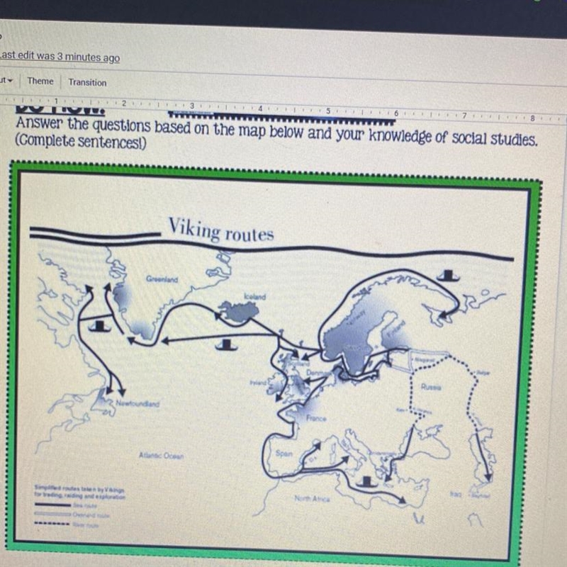 How did the Vikings travel? Which way did they travel the most?-example-1